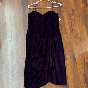 Vintage Willy Wonderful Velvet Strapless Dress Sample